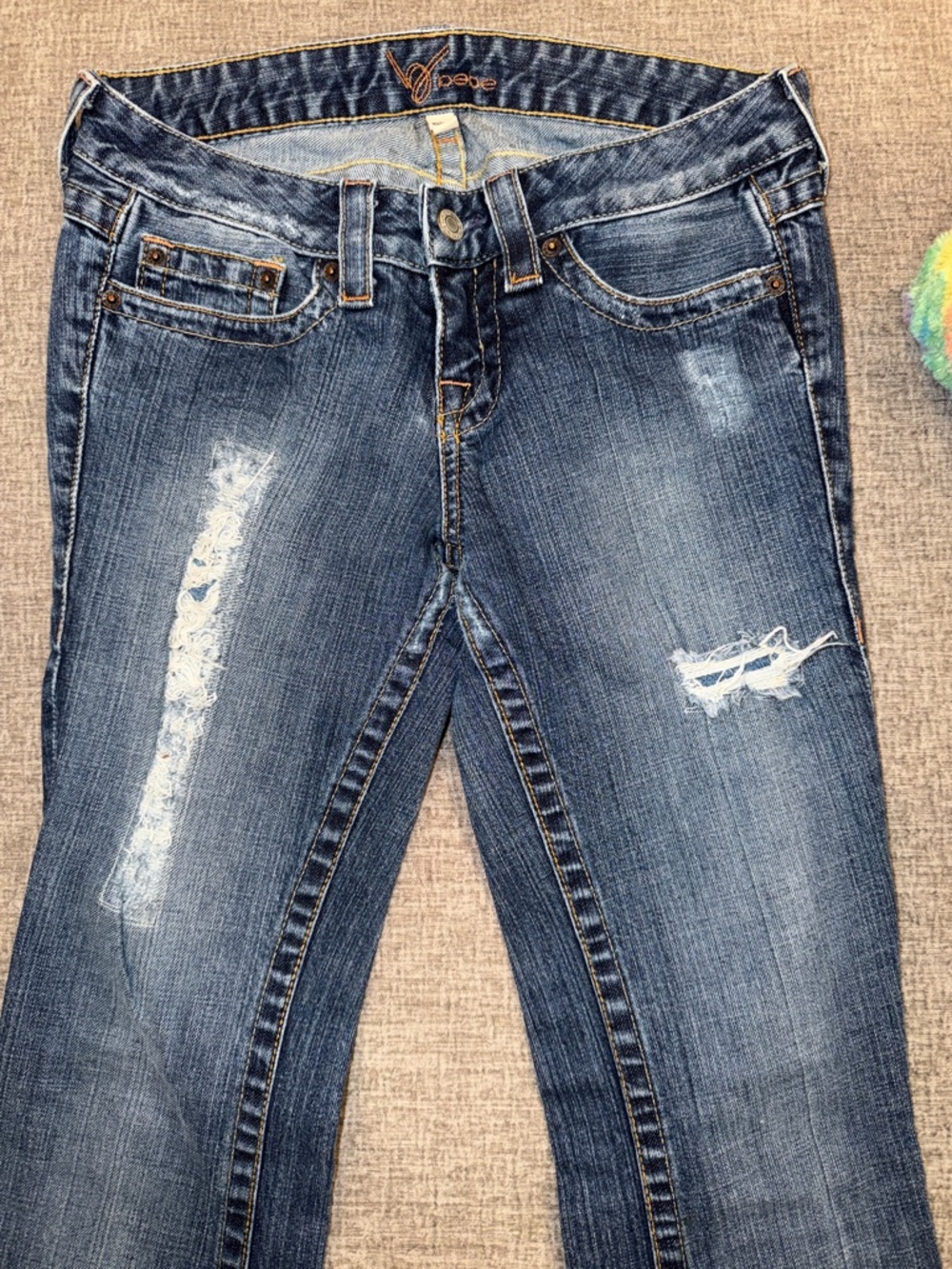 Bebe Rhinestone Jeans - Picture 7 of 9